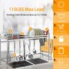 Over Sink Dish Drying Rack Shelf Stainless Steel Kitchen Countertop Bowl Dish Chopping Board Organizer Rack w/ Cutlery Holder