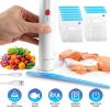 Cordless Handheld Vacuum Sealer Mini Food Vacuum Saver Rechargeable Food Vacuum Pump with 10 Reusable Sous Vide Bags
