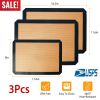 3Pcs Silicone Baking Mats Non-stick Reusable Baking Sheets Heat Resistant BPA Free Baking Mat For Cookies Pastry Bread Bun Fondant