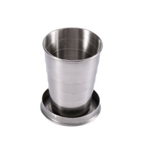 Stainless Steel Folding Cup -304 Stainless Steel, Compact And Portable, Not Easy To Deform, Suitable For Travel, Camping Picnic, Outdoor Shot Glass 25