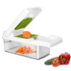 12 In 1 Vegetable Chopper with Container Kitchen Food Slicer Dicer Grater Peeler Egg Separator Hand Protector for Onion Salad Potato