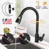 Kitchen Faucets Single Handle Sink Faucet Copper Pull Down Head Faucet Sprayer w/ Hot Cold Water Control
