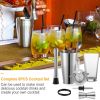 Cocktail Set 8Pcs Cocktail Shaker Set Stainless Steel Bartender Kit Professional Mixology Tool