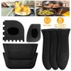 7Pcs Silicone Hot Handle Holder Non Slip Pot Handle Cover Sleeve Heat Resistant Potholder For Cast Iron Skillets Frying Pans Aluminum Cookware Handles