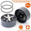 2Pcs Cross Extractor Blade Fit For Nutribullet Blender 600W/900W Blender Replacement Parts Accessories Blade with Preinstalled Silicone Ring