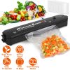 Vacuum Sealer Machine Automatic Food Sealing Machine Food Preservation Storage Saver Dry Wet Soft Hard Food Air Sealing System with 10 Seal Bags