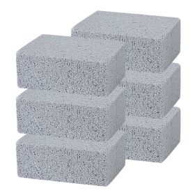 6Pcs Grill Griddles Cleaning Block Brick Grease Stains De-Scaling Stone Grill Scraper Cleaner Remover