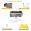2 In 1Countertop Soap Dispenser w/Sponge Holder Dish Sink Soap Pump Container For Kitchen Bathroom Washroom