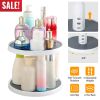 2 Tier Lazy Susan 360° Turntable Non Skid Kitchen Spice Rack Organizer 10 Inch Height Adjustable Storage Rack For Cabinet Counter Bathroom Pantry