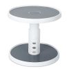 2 Tier Lazy Susan 360° Turntable Non Skid Kitchen Spice Rack Organizer 10 Inch Height Adjustable Storage Rack For Cabinet Counter Bathroom Pantry