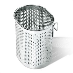 Perforated Stainless Steel Chopstick Holder Drying Basket for Chopsticks & Utensils Compact Oval Design with Hook for Kitchen Organization Easy S