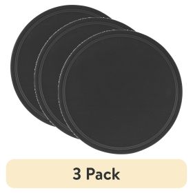 (3 pack)Nonstick 12" Diameter Pizza Pan, Pizza Crisper, Dark Gray