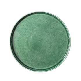Parker Green Stoneware Stackable Dinner Plate