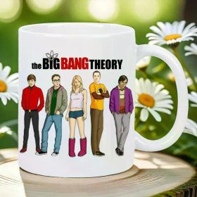 The Big Bang Theory 11 Oz Ceramic Coffee Mug Reusable Insulated Travel Mug with Vibrant TV Show Designs,
