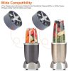 2Pcs Cross Extractor Blade Fit For Nutribullet Blender 600W/900W Blender Replacement Parts Accessories Blade with Preinstalled Silicone Ring