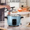 Commercial Rice Cooker, 60-Cup Rice Cooker, 13.74 Qt / 13 Liter Large Rice Cooker and Warmer with Nonstick Inner Pot