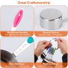12Pcs Measuring Cups Spoons Set Stainless Steel Kitchen Measurement Tool for Cooking Baking Dry Spices Liquid Ingredients Easy to Read Markings