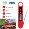 Digital Meat Thermometer BPA Free Cooking BBQ Thermometer w/ Instant Read LCD Backlight Foldable Probe for Food Baking Liquid Meat