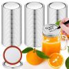 100 Pcs Regular Mouth Canning Lids Airtight Leak-Proof Secure Jar Lids For Mason Jars Split-Type Jar