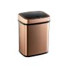 3-Gallon Motion Sensor Touchless Stainless Steel Trash Can in Copper Gold Finish