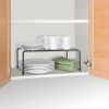 Expandable Kitchen Counter Metal Stackable Cabinet Shelf Bathroom Organizer Rack Holder
