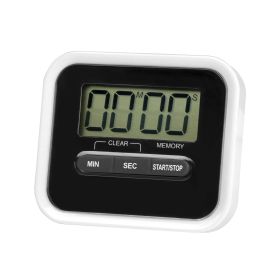 Digital Kitchen Cooking Timer Large LCD Baking Count-Down Up Clock Loud Alarm Magnetic (Option: MagneticKitchenAlarmTimerBlack)