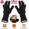BBQ Gloves 1472°F Heat Resistant Grill Gloves Anti-slip Carbon Fiber BBQ Gloves Oven Gloves Mitts For Barbecue Cooking Baking Welding Cutting