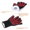 BBQ Gloves 1472°F Heat Resistant Grill Gloves Anti-slip Carbon Fiber BBQ Gloves Oven Gloves Mitts For Barbecue Cooking Baking Welding Cutting