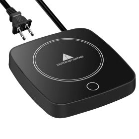 Desktop Electric Cup Warmer 8Hours Auto Shut Off 3 Temperature Levels Smart Coffee Warmer For Tea Milk Hot Chocolate Beverage (Option: CupWarmerBlack)