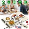 Silicone Food Warming Mat With 9 Temperature Levels 6Hrs Timer Child Lock Auto Shut Off Roll-Up Electric Warming Tray For Party Buffet Gathering Daily