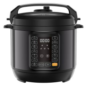 Electric pressure cooker, multi-functional kitchen appliance, instant heating multi-functional cookingware, stainless steel cookingware (Color: black/6QT)