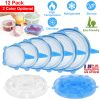 12 Pack Silicone Stretch Lids 6 Sizes BPA-free Silicone Lids Reusable Expandable Silicon Seal Cover Set Durable Flexible Food Storage Covers for Bowls